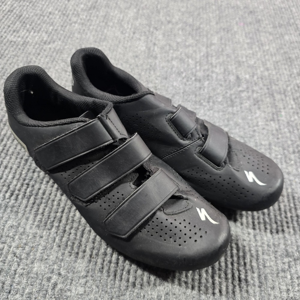 Specialized Cycling Shoes Mens 9.5 EU 43 Black 3-Bolt Road Bike Pedals Clipless